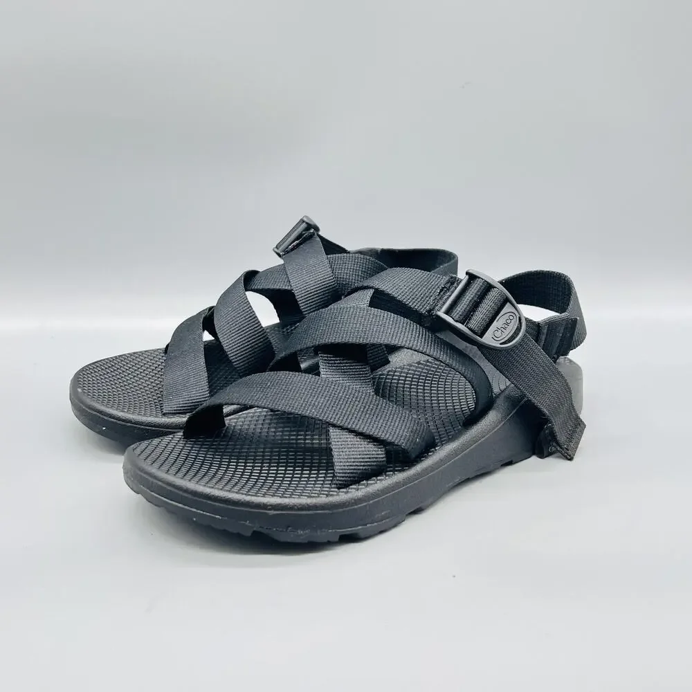 Chaco Sandals Mens 9 Black Adjustable Strap Sport Hiking Outdoor Comfort Shoes